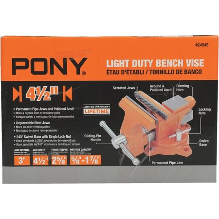PONY Vise Bench With Swvl Base 4In 24545